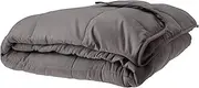 LUXOR Microfibre Weighted Blanket, Machine Washable Winter Blankets for Adults (6.8KG (122x198cm), Grey)
