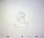 The Pebbles and Bamm-Bamm Show 1971 Production Hand Drawn BAMM-BAMM Pencil