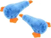 2pcs Dog Plush Soft Pet Squeaky Duck Tough File Squeakers Squeak for Dogs Stuff Cute Dog Large Plush Figure Small Bite Cloth