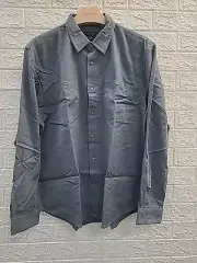 New Club Monaco Long Sleeve Button Up Soft Utility Shirt Blue Size XLarge