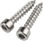 30pcs M1.7 M2 M2.5 M3 304 A2-70 Stainless Steel Hex Hexagon Socket Cap Head Self-Tapping Screw Furniture Wood Screw(M3 x 20mm)