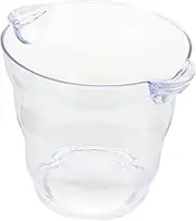 1pc Transparent Beverage Cooler Bucket Insulated Ice Bucket for Wine Beer and for Bars Parties and Home Celebrations