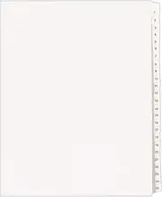 Avery Collated Legal Dividers Allstate, Letter Size, Tabs 1-25, White, 20 Packs (01701)
