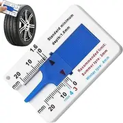Tire Depth Gauge - Car Tire Tread Gauge | Portable Tire Depth Measuring Tool, Digital Tyre Tread Depth Checker, 0mm to 20mm Depth Calipers and Automobile Accessories for Car and Truck
