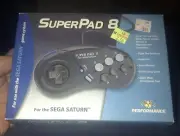 Super Pad 8 Button Turbo Controller for Sega Saturn BRAND NEW FACTORY SEALED