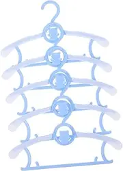 Cabilock 5 Pack Hangers Plastic Space-Saving Boys and Girls Coat Hangers Stand for Nursery