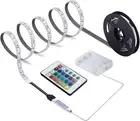 Battery Powered LED Strip Lights, 24-Keys Remote Controlled, DIY Multicolor