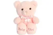 Aurora Snuggly Comfy Bear Baby Stuffed Animal - Comforting Companion - Imaginative Play - Pink 10 Inches