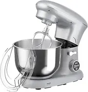 Cobuy Stand Mixer, Electric Stand Mixer with 8-Speed Control, LED Control Classic Kitchen Machine with Whisk, Beater and Hough Hook, Chef Machine for Kitchen