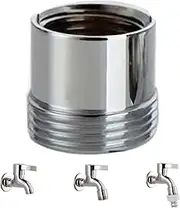 Portable Dishwasher Faucet Adapter, Faucet Adapter for Portable Washer, Brass 1/2" Female to 3/4" Male Hose, Pipe Connector for Garden, Kit