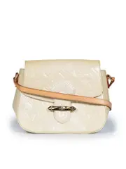 2012 Beige Patent Bellflower Crossbody Bag