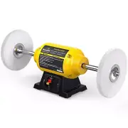 Bench Buffer Polisher 4.8A 8-Inch Polishing Machine 3600rpm with 2 pcs-Fiber ...