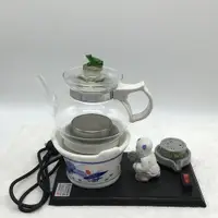 在飛比找ETMall東森購物網優惠-養生爐茶壺陶然電茶壺功夫茶壺青蛙壺玻璃蓋快速耐熱中式紫砂紅泥