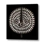 BOBO BWA SUN MASK ~ MEDIUM SIZE WALL ART 12x12 Ready to Hang ~ CANVAS WRAP PRINT