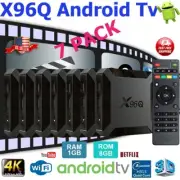 Android 10.0 TV Box X96Q Quad Core HD 4K Media Stream Player Mini PC (7 PACK)