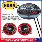 2X Super Horn 110DB Super Loud Horn Snail Motorcycle Car Truck Boat Train 12v AU (for: Daihatsu)