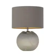 Loraine Round Glass Bedside Table Lamp