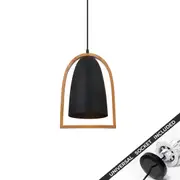 Snap Lighting Swing Ellipse Timber and Metal Downlight to Pendant Light Conversion Kit