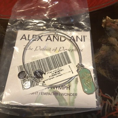NWT ALEX & ANI FOREST NYMPH JONQUIL CHARM BRACELET SILVER