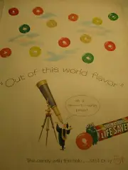 Vtg 1956 Lifesavers: Out of this World Flavor Print Ad / Telescope View