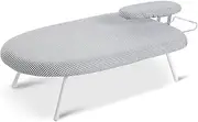 Tabletop Ironing Board with Folding Legs, Removable Cover, Small Ironing Board with Heat Resistant Cover, Household Essentials Basic