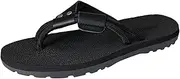 [Generic] Arch Support Flip Flops for Men Flip Flops Clip Feet Simple Slippers Personality Outdoor Beach Shoes Flip Flop Mat (Black, 40)