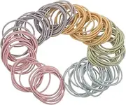 Milisten 100Pcs Seamless Hair Ties for Comfortable and Durable Elastic Bands Lightweight Portable Hair Accessories for No Snag Ponytail Holders