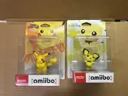 Nintendo amiibo Super Smash Bros Pichu + Pikachu amiibo 2 Character Figures NEW