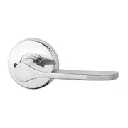 Lockwood Satin Chrome Velocity 34 Privacy Lever Set