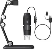 Digital Microscope Handheld USB HD Inspection Camera 50x-1600x with Stand 8 LED Portable Microscopes for PC Smartphone