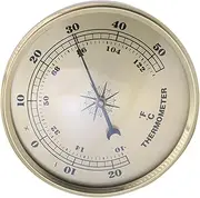 WHAMVOX Round Metal Digital Temperature Gauge Accurate Outdoor Thermometer with Display for Garden and Factory Use Durable and Sturdy Design for Performance