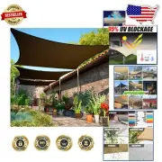 Elegantly Functional 6' x 15' Brown Shade Sail - UV Protection & Versatile Style