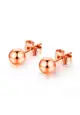 BULLION GOLD Sugar Ball Stud Earrings-Rose Gold