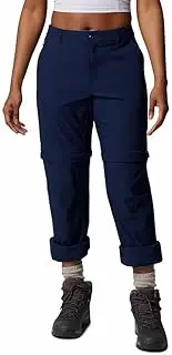 [Columbia] Women's Leslie Falls Convertible Pant, Hiking Convertible Trousers, Collegiate Navy, W12/R