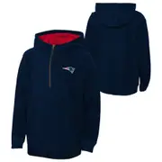 New England Patriots Cross Over 1/4 Zip Polar Fleece - Youth