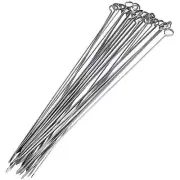 24Pack 17 Inch Stainless Steel Kabob Skewers for Grilling Meat Shrimp Vegetables