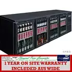FED COMMERCIAL FOUR DOOR DRINK COOLER FRIDGE BAR CHILLER COLD MINIBAR BC4100G