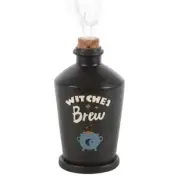 Witches Brew Potion Bottle Resin Incense Cone Burner Meditation Decor