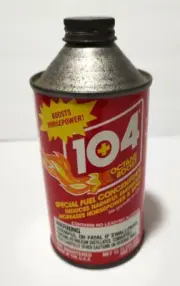 FULL UNOPENED Can 104 Octane Boost Racing Car Fuel Concentrate VTG NOS Oil Gas