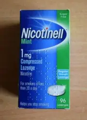 NICOTINELL Mint 1mg / 2mg Compressed Lozenges X 96 ( Choose Strength )