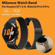 For Huawei Watch 3 GT4 GT3 GT2 Pro 42 46mm Milanese Metal Watch Band Strap Loop