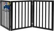 3-Panel Dog Gates, Portable Retractable Pet Gates, Indoor Foldable Dog Fence Pup