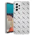 For Samsung Galaxy A23 5g A52 A53 TPU Case Cover+Glass(Diamond Plate)