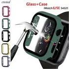 For Apple Watch case series 6/5/4/SE40/44mm full screen protector Glass+Cover