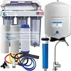 6 Stage Alkaline Reverse Osmosis 100 GPD Clear Brushed Nickel Faucet