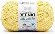 [Bernat] Baby Blanket Sparkle Sunshine Yarn - 1 Pack of 10.5oz/300g - Polyester - #6 Super Bulky - 220 Yards - Knitting, Crocheting, Crafts & Amigurumi, Chunky Chenille Yarn