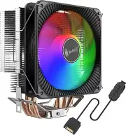 BesDesign 4 Heat Pipe CPU Fan Cooler Tower Radiator (ARGB)