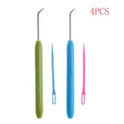 4pcs Needle and Hook Crochet Hook Set For Knifty Knitter & Knitting Loom Hoo.UU