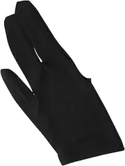 POPETPOP Three Finger Billiards Gloves for Men Women Enhanced Handling Slip Resistant Design Fit Pool Accessories Durable Comfortable Snooker Sport Gloves Black