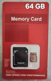 64gb micro sd w/adapter